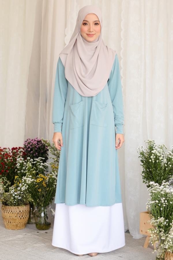 Amna Blouse - Dusty Blue Amna Blouse - Dusty Blue